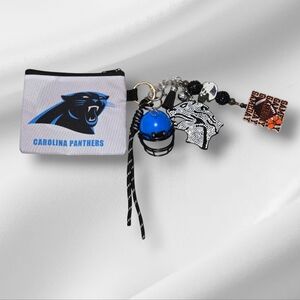 Carolina Panthers Bag Charm | Custom Made by Charmed By SLG